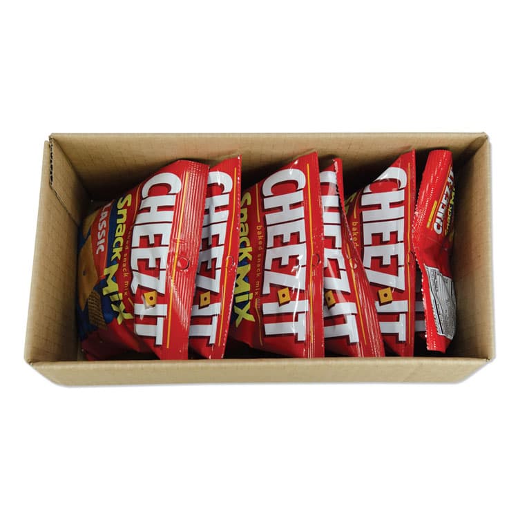 KELLOGG'S Cheez-it Baked Snack Mix, Classic Cheese, 4.5 oz Bag, 6/Pack (KEB57715) thumbnail 3