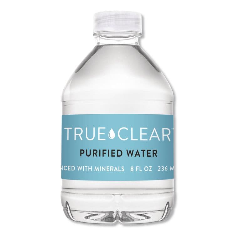 TRUE CLEAR Purified Bottled Water, 8 oz Bottle, 24 Bottles/Carton (TCL8OZ24CT) thumbnail 2