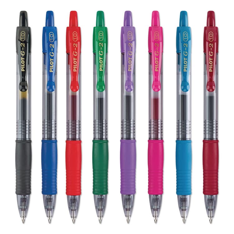 PILOT CORP. OF AMERICA G2 Premium Gel Pen Convenience Pack, Retractable, Bold 1 mm, Assorted Ink and Barrel Colors, 8/Pack (PIL31654) thumbnail 2