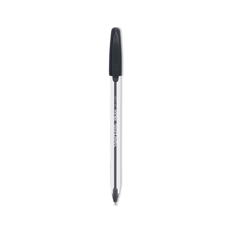 SANFORD InkJoy 50ST Ballpoint Pen, Stick, Medium 1 mm, Black Ink, Clear Barrel, Dozen (PAP2013154)