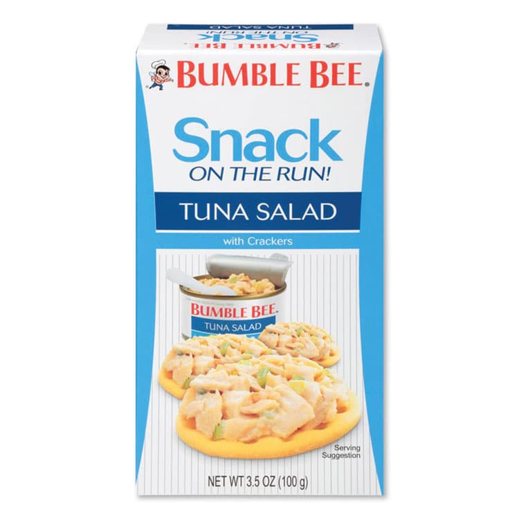BUMBLE BEE FOODS, LLC Snack on the Run Tuna Salad with Crackers, 3.5 oz Pack, 12/Carton (BBYAHF70777) thumbnail 2