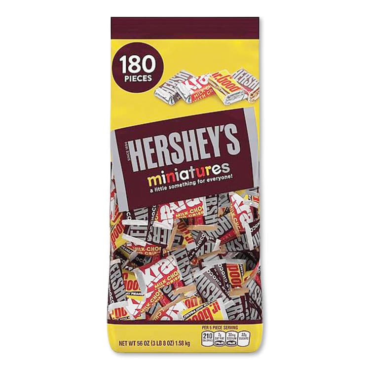 THE HERSHEY COMPANY Miniatures Variety Pack, Assorted, 56 oz (HRS21543)