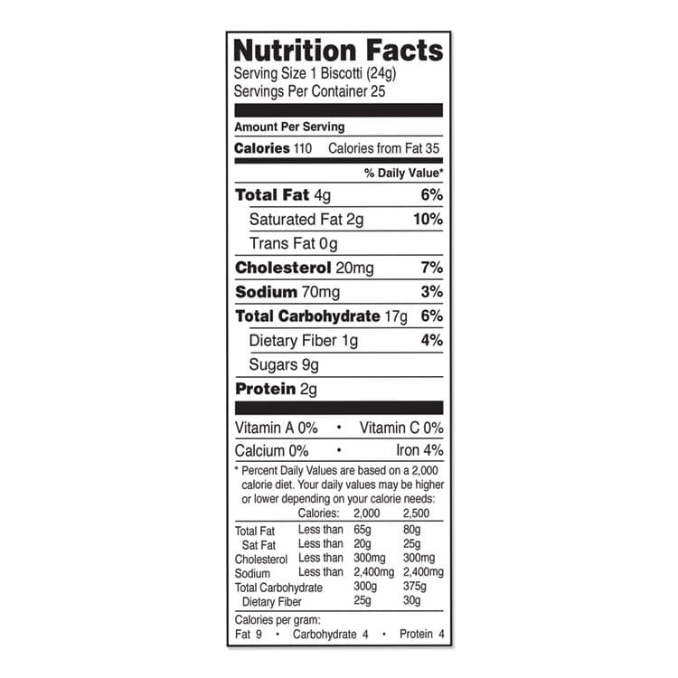 NONNI'S Biscotti, Dark Chocolate Almond, 0.85 oz Individually Wrapped, 25/Pack (NONNSD97651) thumbnail 4