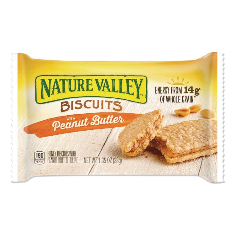 GENERAL MILLS Biscuits, Honey with Peanut Butter, 1.35 oz Pouch, 16/Box (NVLGEM47878)