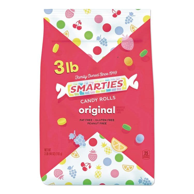 SPANGLER CANDY COMPANY Smarties Candy, Assorted, 3 lb (NESCDY00486)