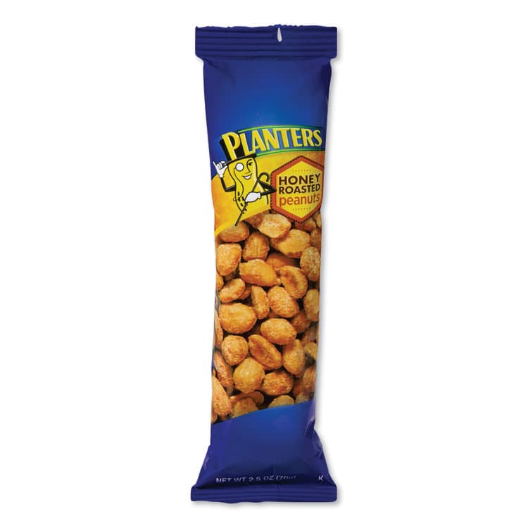 KRAFT FOODS, Honey Roasted Peanuts, 2.5 oz Tube, 15/Box (PTN01652)