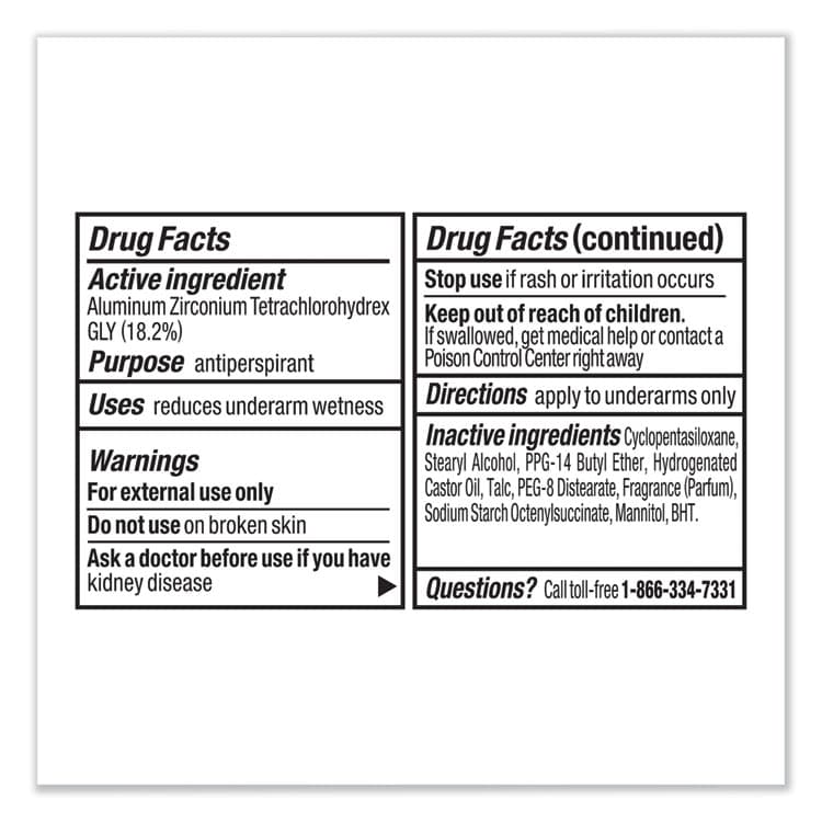 UNILEVER Men Dry Protection Anti-Perspirant, Cool Rush Scent, 0.5 oz Stick (UNI15229EA) thumbnail 4