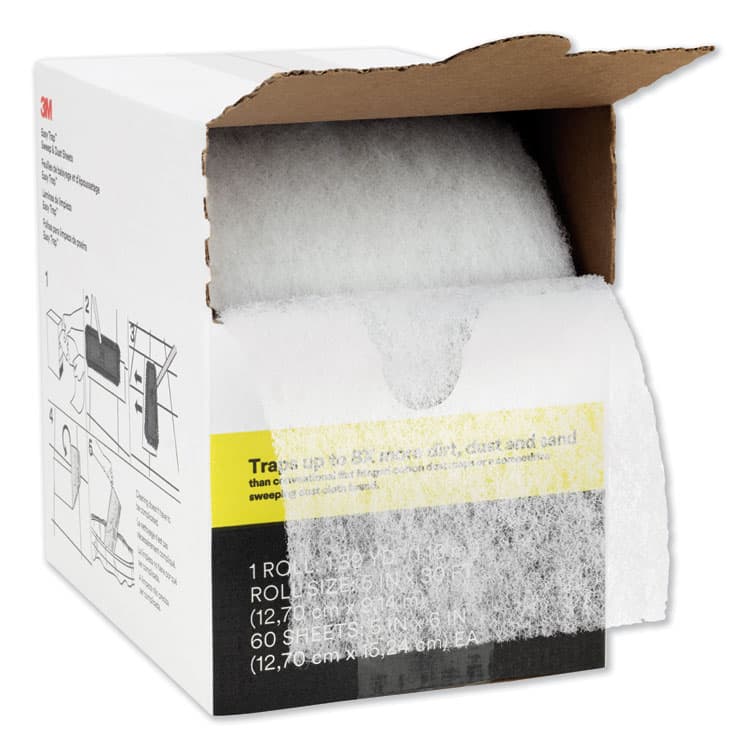 3M/COMMERCIAL TAPE DIV. Easy Trap Duster, 5" x 30 ft, White, 1 60 Sheet Roll/Box (MMM59032W)