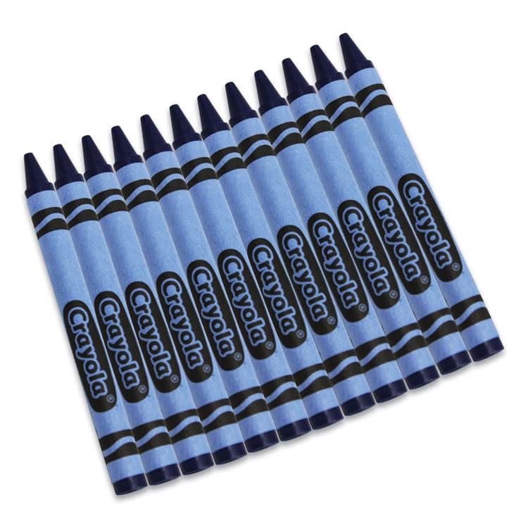 BINNEY & SMITH / CRAYOLA Bulk Crayons, Regular Size, 0.31" x 3.63", Blue, 12/Box (CYO520836042)