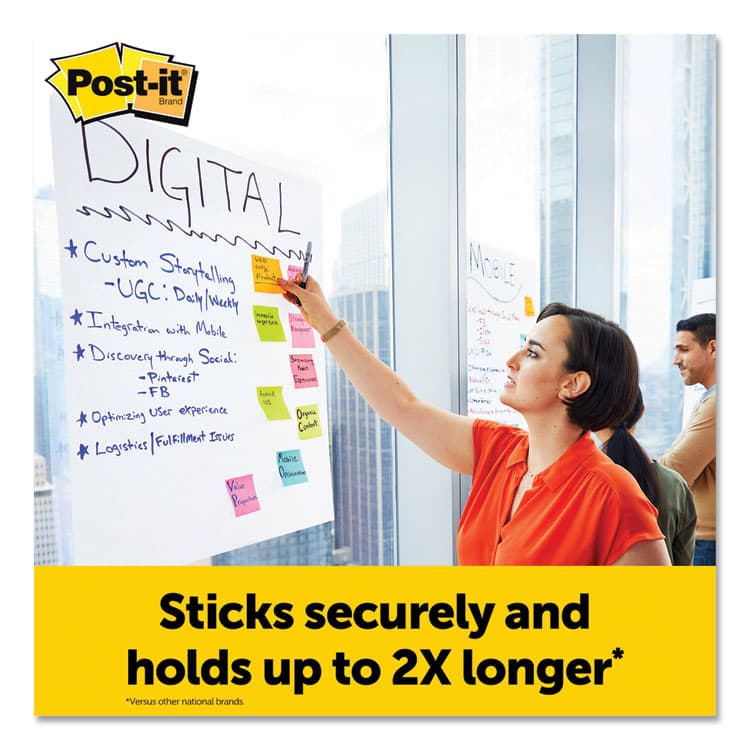 3M/COMMERCIAL TAPE DIV. Vertical-Orientation Self-Stick Easel Pads, Unruled, (30) White 25 x 30 Sheets, 3/Pack (MMM559VAD203PK) thumbnail 2