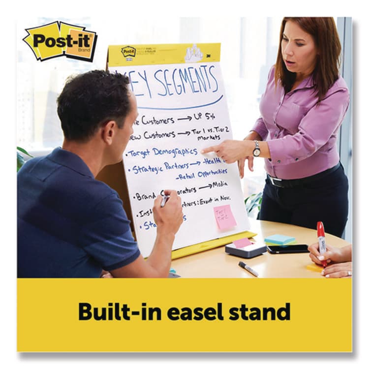 3M/COMMERCIAL TAPE DIV. Original Tabletop Easel Pad with Self-Stick Sheets, Unruled, (20) White 20 x 23 Sheets, 4/Pack (MMM563VAD4PK) thumbnail 2