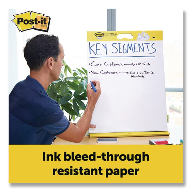 3M/COMMERCIAL TAPE DIV. Original Tabletop Easel Pad with Self-Stick Sheets, Unruled, (20) White 20 x 23 Sheets, 4/Pack (MMM563VAD4PK) thumbnail 3