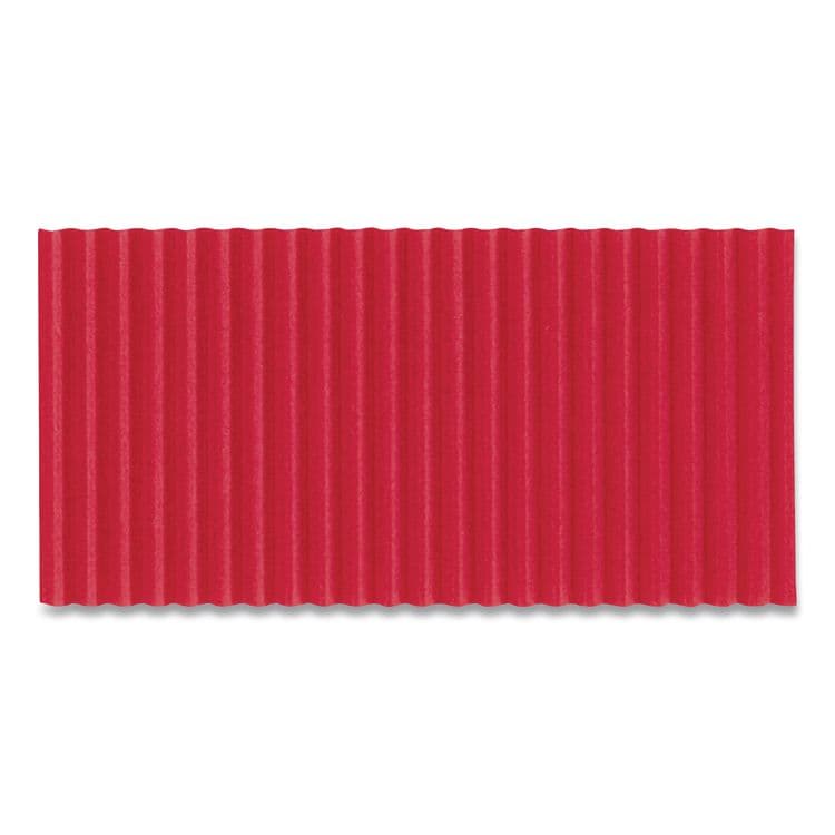PACON CORPORATION Corobuff Corrugated Paper Roll, 48" x 25 ft, Flame Red (PAC0011031)