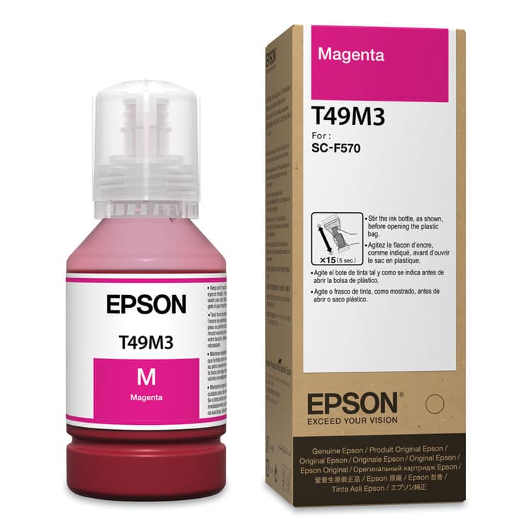 EPSON AMERICA, . T49M320 (T49M) Ink Bottles, 140 mL, Magenta (EPST49M320)