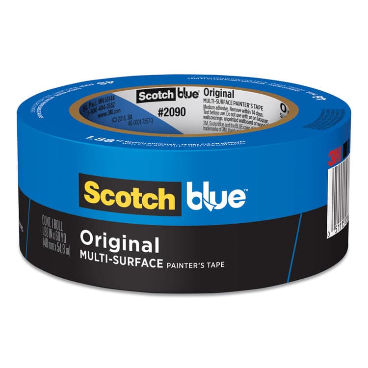 3M/COMMERCIAL TAPE DIV. Original Multi-Surface Painter's Tape, 3" Core, 2" x 60 yds, Blue (MMM209048NC)