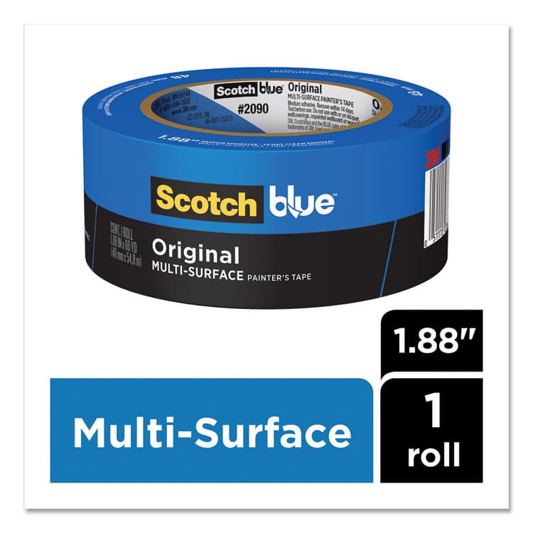 3M/COMMERCIAL TAPE DIV. Original Multi-Surface Painter's Tape, 3" Core, 2" x 60 yds, Blue (MMM209048NC) thumbnail 2