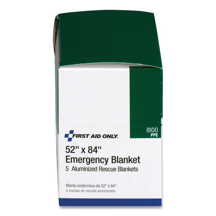 FIRST AID ONLY, . Aluminized Emergency Blanket, 52" x 84", 5/Box (FAOI800) thumbnail 2