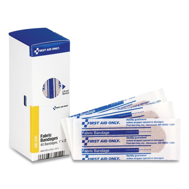 FIRST AID ONLY, . Fingertip Bandages, 1.75 x 2, 10/Box (FAO1010)