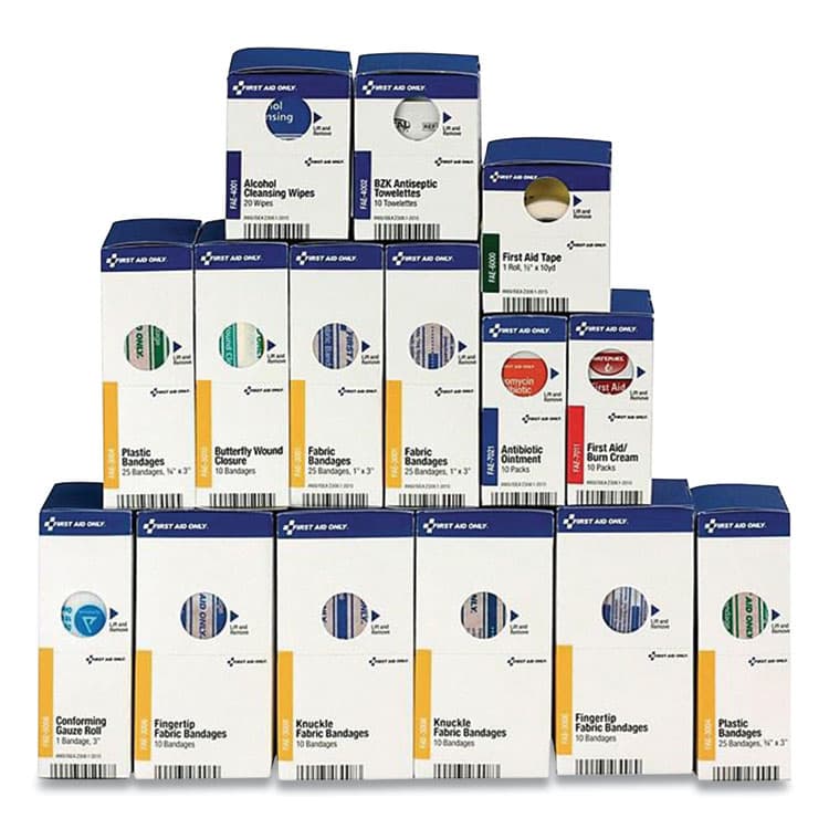 FIRST AID ONLY, . Refill for SmartCompliance General Business Cabinet, 172 Pieces (FAO700001BX)