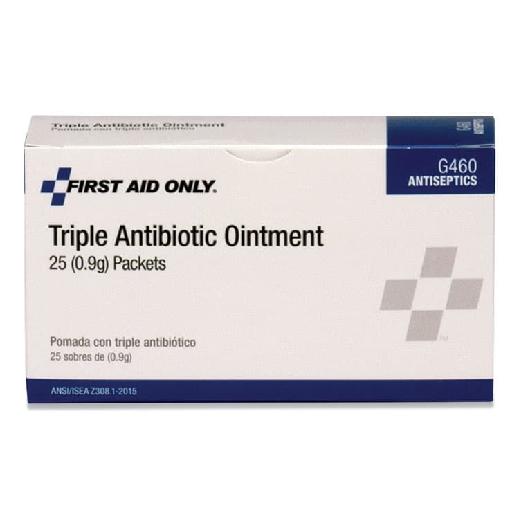FIRST AID ONLY, . Triple Antibiotic Ointment, 0.03 oz Packet, 25/Box (FAOG460) thumbnail 2