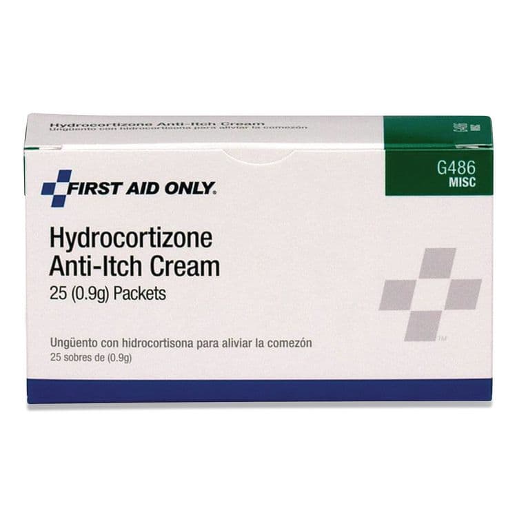 FIRST AID ONLY, . Hydrocortisone Anti-Itch Cream, 0.03 oz Packet, 25/Box (FAOG486) thumbnail 2