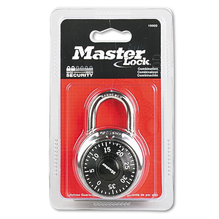 MASTER LOCK COMPANY Combination Lock, Stainless Steel, 1.87" Wide, Silver (MLK1500D) thumbnail 2