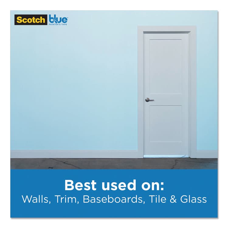 3M/COMMERCIAL TAPE DIV. Original Multi-Surface Painter's Tape, 3" Core, 0.94" x 60 yds, Blue, 6/Pack (MMM209024EVP) thumbnail 4