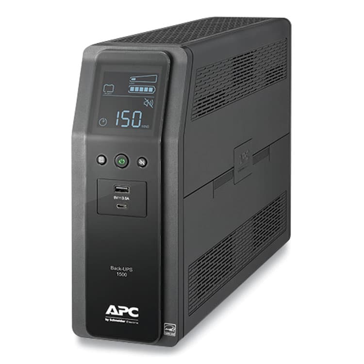 AMERICAN POWER CONVERSION BN1500M2 Back-UPS PRO BN Series Battery Backup System, 10 Outlets, 1,500 VA, 1,080 J (APWBN1500M2) thumbnail 2