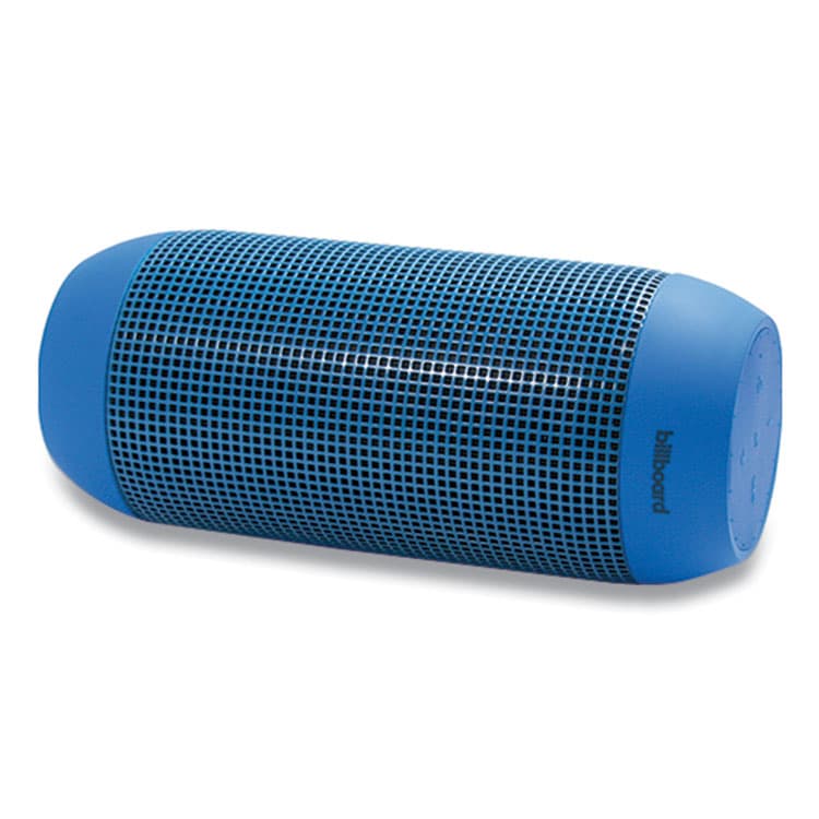 ESI CASES & ACCESSORIES Water-Resistant Bluetooth Speaker, 3.5 mm Aux In/Bluetooth/Micro USB/SD/TF Memory Card, Blue (ECABB742)