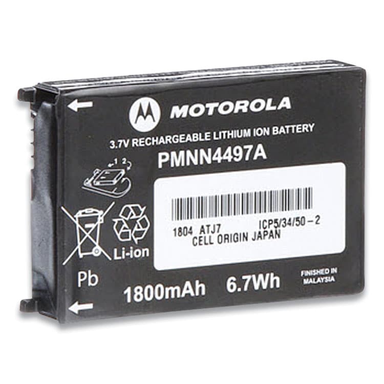 MOTOROLA Li-Ion Battery for CLS Series Radios, 3.7 V, 1800 mAh (MRTPMNN4497) thumbnail 2