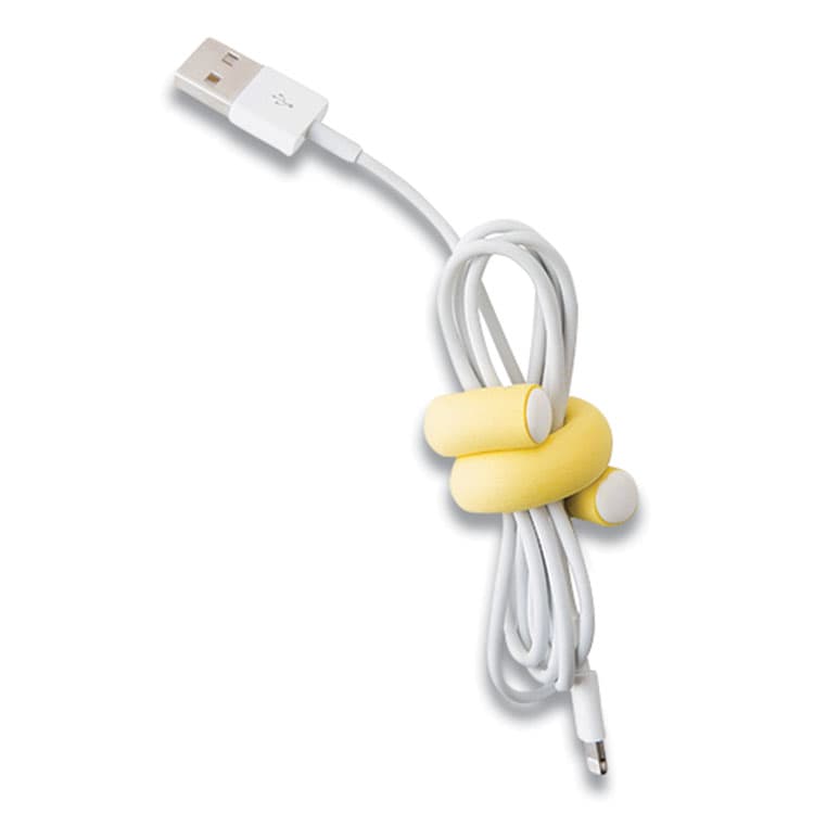 RUBBO INTERNATIONAL Flexi Ties Cushioned Cable Ties, 0.4" x 5", Assorted Colors, 8/Pack (RBOUTWFT1203)