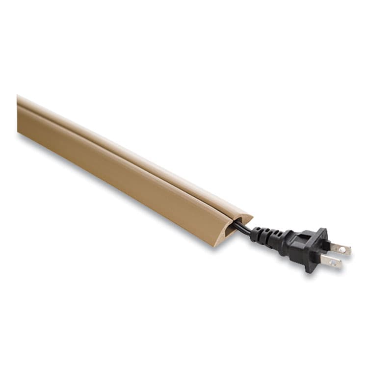 RUBBO INTERNATIONAL Compact Cord Protector and Concealer, 1.6" x 5 ft, Beige (RBOUTWCPM5BG) thumbnail 2