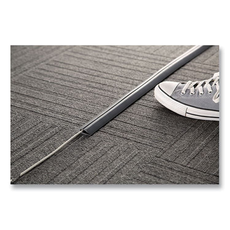 RUBBO INTERNATIONAL Compact Cord Protector and Concealer, 1.6" x 5 ft, Gray (RBOUTWCPM5GY) thumbnail 2