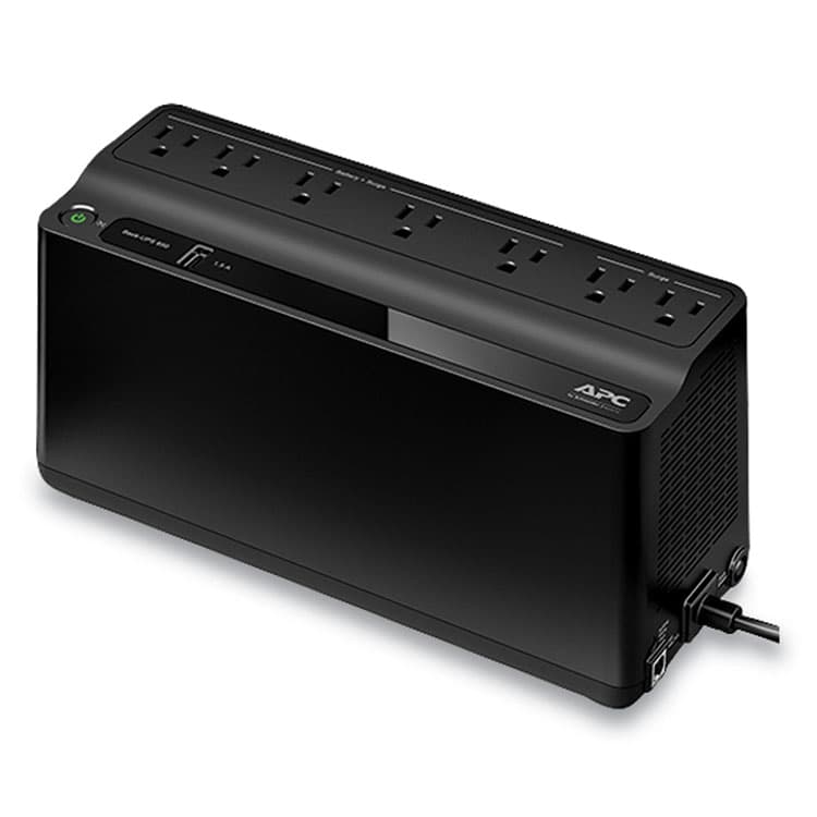 AMERICAN POWER CONVERSION BN650M1 Back-UPS 650 VA Battery Backup System, 7 Outlets, 650 VA, 490 J (SEUBVN650M1) thumbnail 2