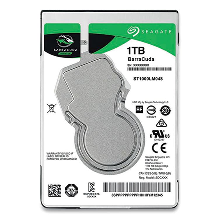 SEAGATE TECHNOLOGY BarraCuda Internal Hard Drive, 1 TB, SATA III (SGT1000LMA48)