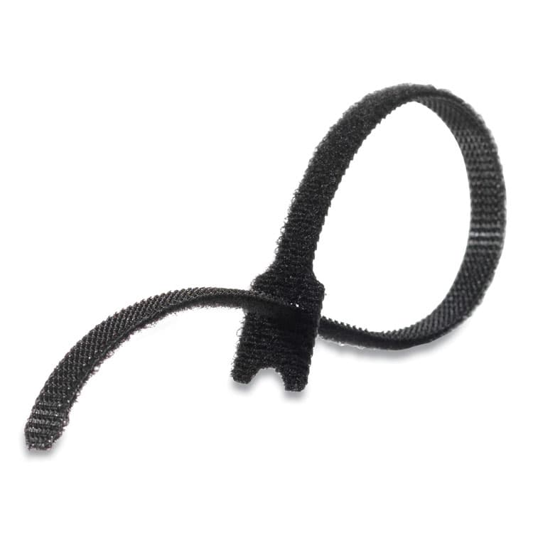 VELCRO USA, . ONE-WRAP Pre-Cut Thin Ties, 0.25" x 8", Black, 25/Pack (VEK91141) thumbnail 2