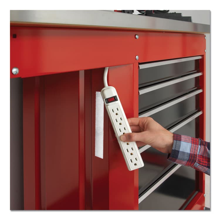 VELCRO USA, . Industrial-Strength Heavy-Duty Fasteners with Dispenser Box, 2" x 15 ft, White (VEK90198) thumbnail 4