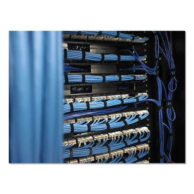 VELCRO USA, . ONE-WRAP Pre-Cut Thin Ties, 0.5" x 8", Black/Gray, 50/Pack (VEK90924) thumbnail 4