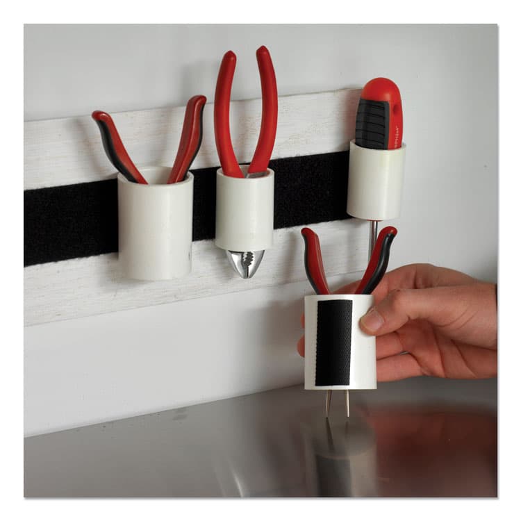 VELCRO USA, . Industrial-Strength Heavy-Duty Fasteners, 2" x 4", Black, 2/Pack (VEK90199) thumbnail 3