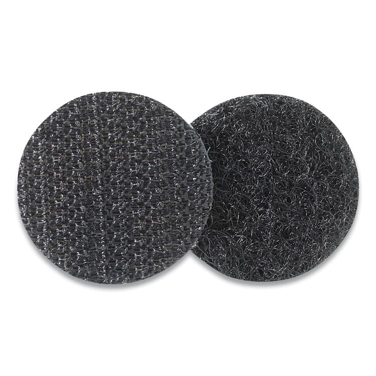 VELCRO USA, . Sticky-Back Fasteners, Removable Adhesive, 0.75" dia, Black, 200/Box (VEK91823) thumbnail 2