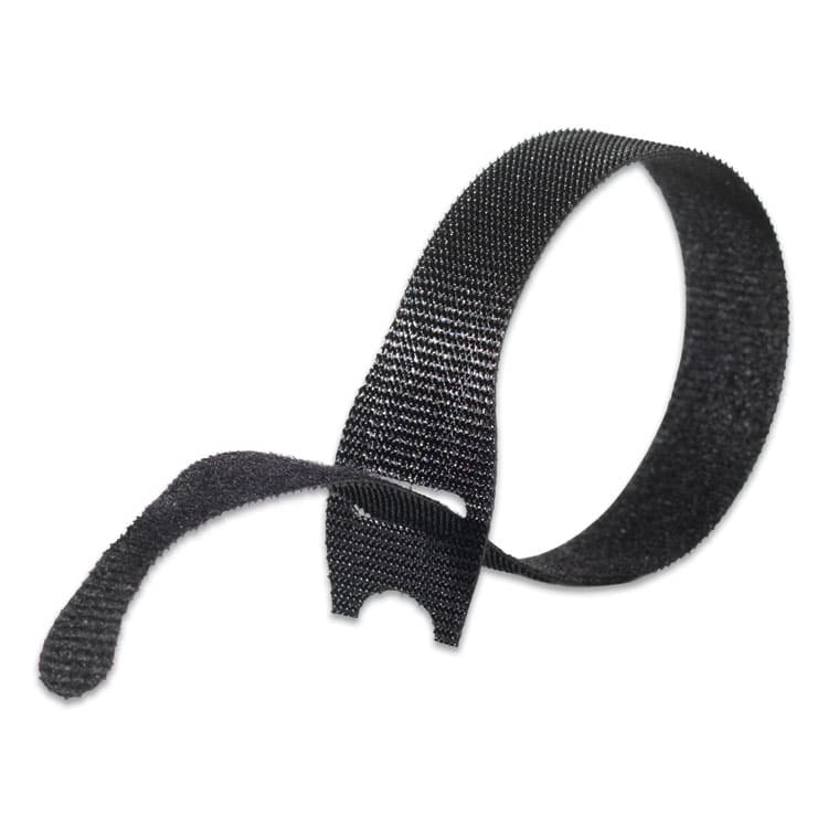 VELCRO USA, . ONE-WRAP Pre-Cut Thin Ties, 0.5" x 8", Black/Gray, 50/Pack (VEK90924) thumbnail 2
