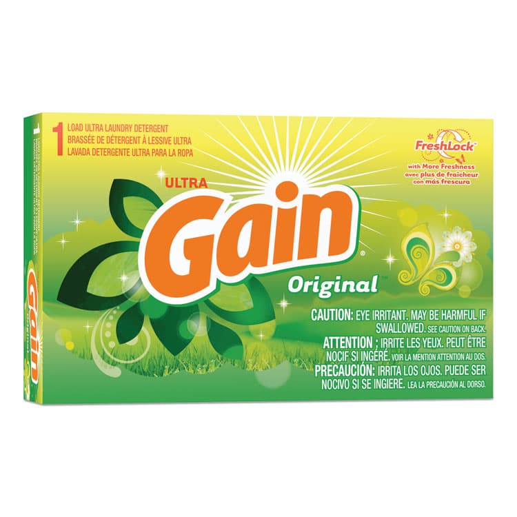 PROCTER & GAMBLE Powder Laundry Detergent, Coin Vend, Gain Original Scent, 1.1 oz Box, 156 Boxes/Carton (PGC49338) thumbnail 2
