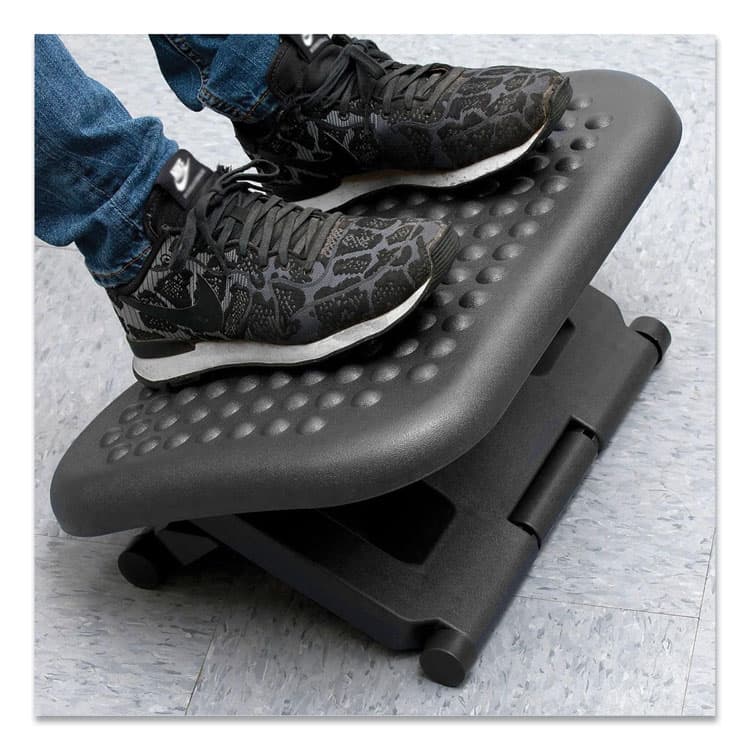 EMS MIND READER LLC Comfy Footrest, 18w x 13.4d x 4.3h, Black (EMSFTRESTBLK) thumbnail 2