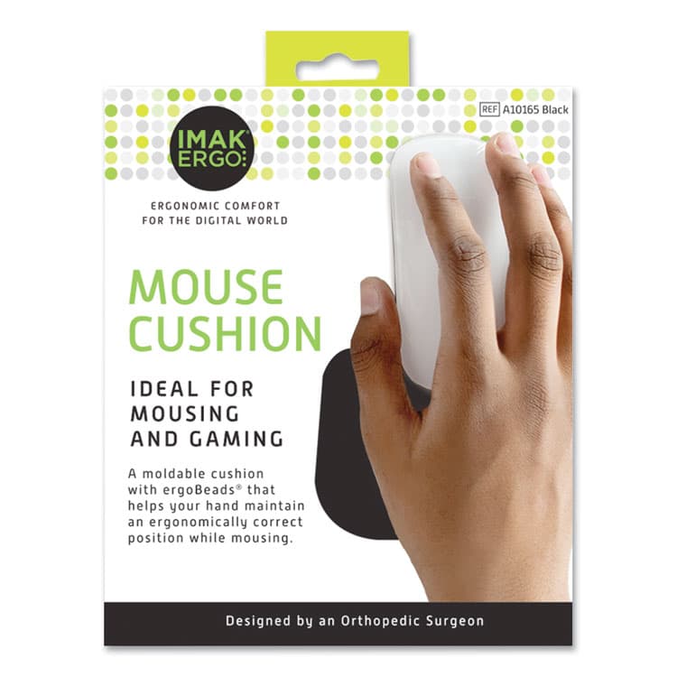 BROWNMED Nonskid Mouse Wrist Cushion, 7 x 5.3, Black (IMAA10174) thumbnail 2