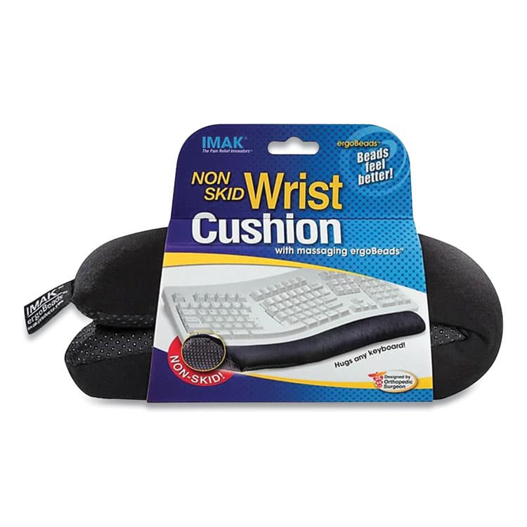 BROWNMED Nonskid Keyboard Wrist Cushion, 15.75 x 10, Black (IMAA10173)