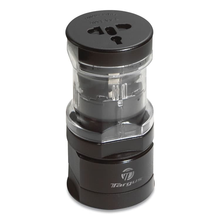 TARGUS World Traveler AC Power Adapter, 110 V to 250 V, Black (TRGAPK01US1)