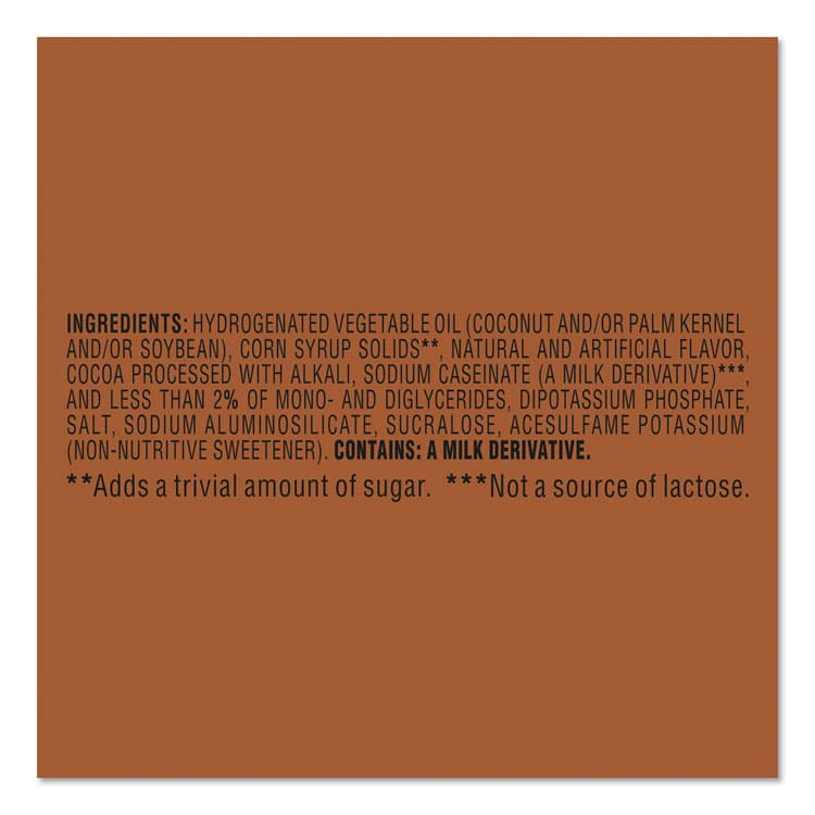 NESTLE Sugar Free Chocolate Cream Powdered Creamer, 10.2 oz Canister, 6/Carton (NES59573CT) thumbnail 3