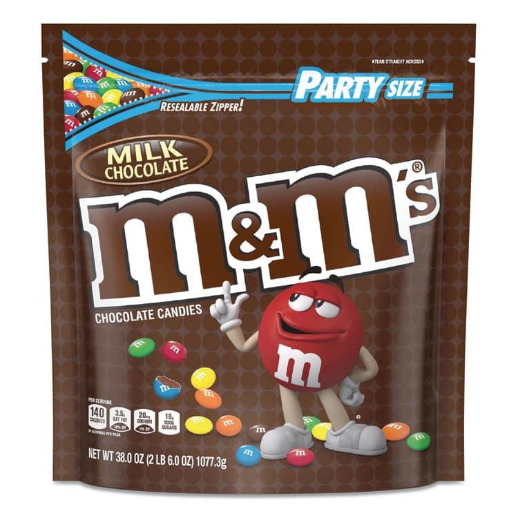 MARS, . Milk Chocolate Candies, Milk Chocolate, 38 oz Bag (MNM55114)