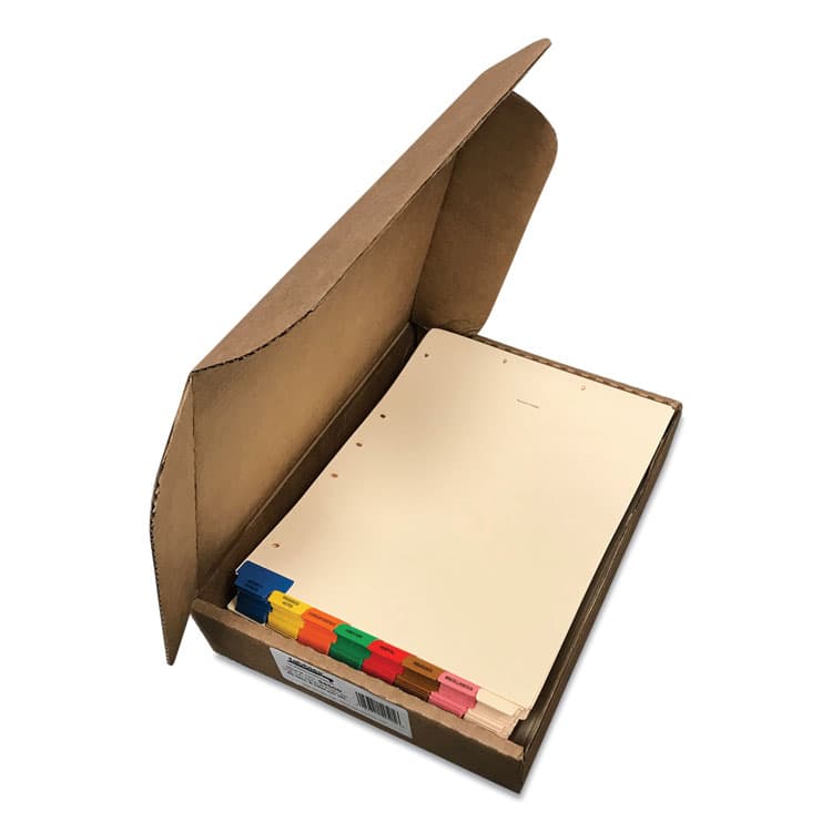 TABBIES Bottom Tab Medical Chart Divider Sets, 8-Tab, Assorted Medical, 11.38 x 8.5, Manila, 40 Sets (TAB54500) thumbnail 4