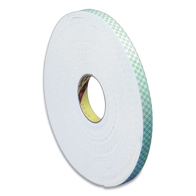 3M/COMMERCIAL TAPE DIV. 4016 Double Coated Urethane Foam Tape, 0.38" x 36 yds, White (MMM4016)